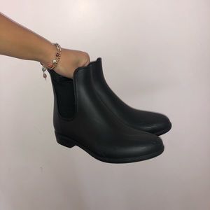 J Crew Black Chelsea Boots